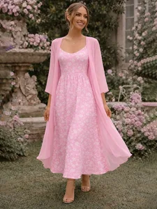 damen-kleid-set-a-linie-kleid-elegant-ur-rosa-3