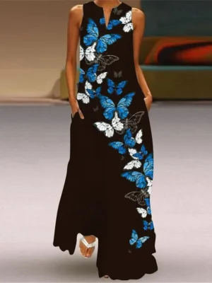 damen-langes-kleid-maxikleid-blumenkleid-schwarz-5-1