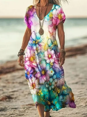 damen-langes-kleid-maxikleid-freizeitkle-purpur-2-1