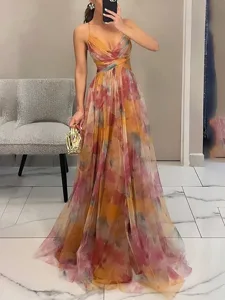 damen-langes-kleid-maxikleid-partykleid-orange-2