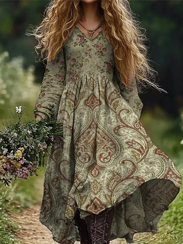 damen-maxikleid-sommerkleid-faltenkleid-dunkelgrun-4-1