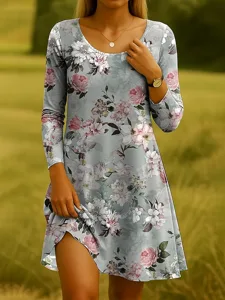 damen-midi-kleid-a-linie-kleid-t-shirt-k-dunkelgrun-13