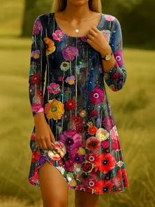 damen-midi-kleid-a-linie-kleid-t-shirt-k-schwarz-15