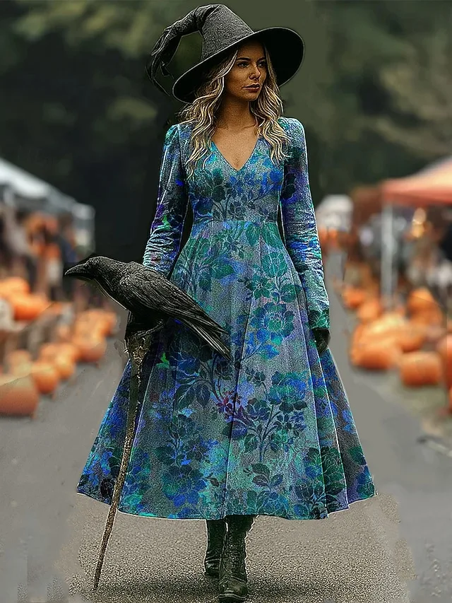 damen-midi-kleid-a-linie-kleid-urlaub-la-blau-12