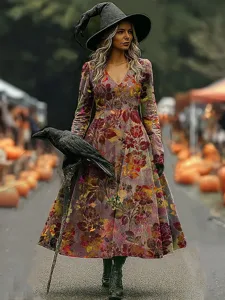 damen-midi-kleid-a-linie-kleid-urlaub-la-orange-11