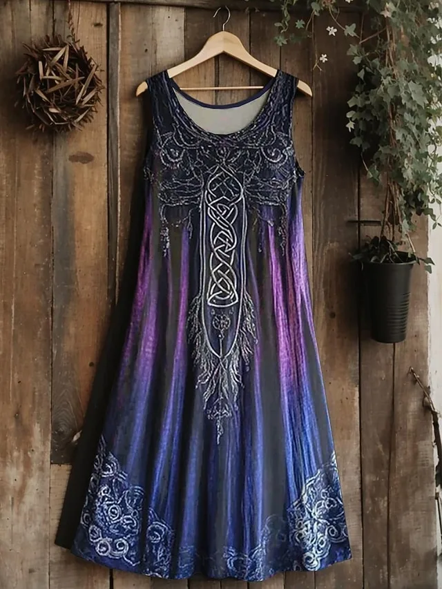 damen-midi-kleid-boho-vintage-wikinger-k-purpur-1