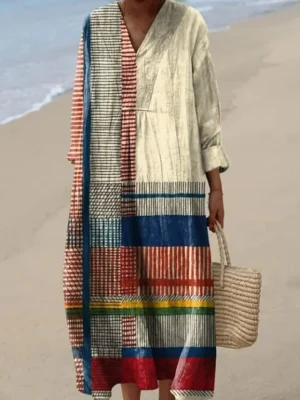 damen-midi-kleid-leinenahnliches-maxikle-khaki-10-1