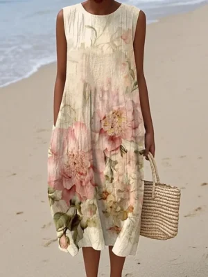 damen-midi-kleid-leinenahnliches-sommerk-cremefarben-4-1