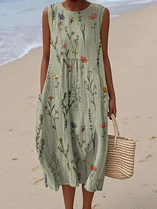 damen-midi-kleid-leinenahnliches-sommerk-graues-grun-5-1