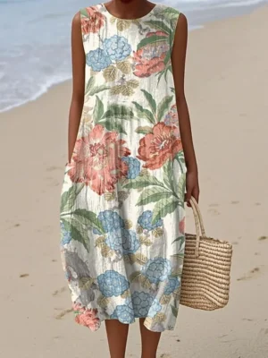 damen-midi-kleid-leinenahnliches-sommerk-wei-und-grun-3-1