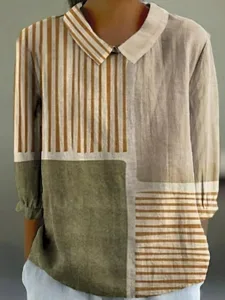 damen-midi-kleid-v-ausschnitt-lange-arme-khaki-7