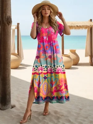 damen-midikleid-sommerkleid-a-linie-klei-rosa-5-1