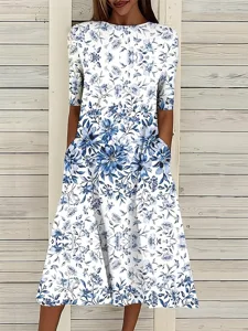 damen-midikleid-t-shirt-kleid-a-linie-kl-himmelblau-5