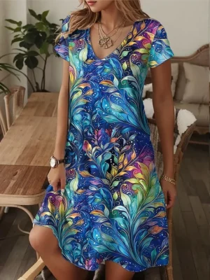 damen-mini-kleid-a-linie-kleid-t-shirt-k-blau-6-1