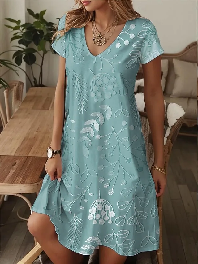 damen-mini-kleid-a-linie-kleid-t-shirt-k-grun-5-1