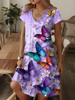 damen-mini-kleid-a-linie-kleid-t-shirt-k-purpur-3-1