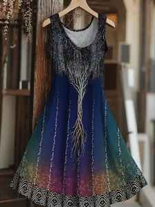 damen-mini-kleid-boho-baum-des-lebens-me-blau-1