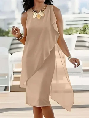 damen-minikleid-freizeitkleid-chiffonkle-khaki-8-1