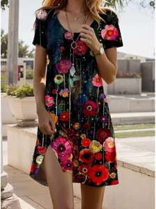 damen-minikleid-sommerkleid-t-shirt-klei-schwarz-4