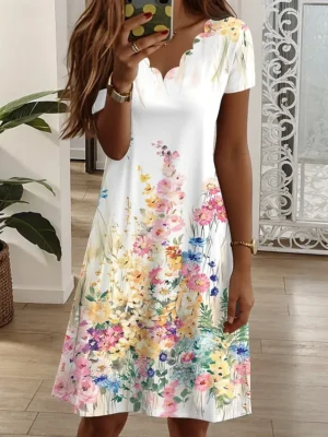 damen-minikleid-t-shirt-kleid-sommerklei-gelb-3-1