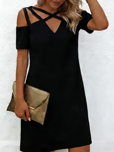 damen-schlichtes-cut-out-minikleid-mit-v-default-2